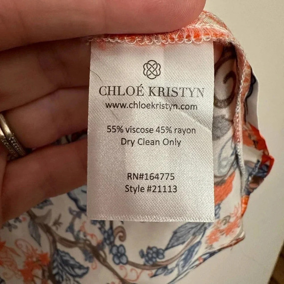 Chloe Kristyn NWT’s Fleur Blanche Zoë Blouse. Size small - Picture 8 of 8